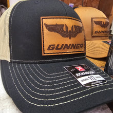 Load image into Gallery viewer, Gunner Wings Leather Patch hat - Gold/Black
