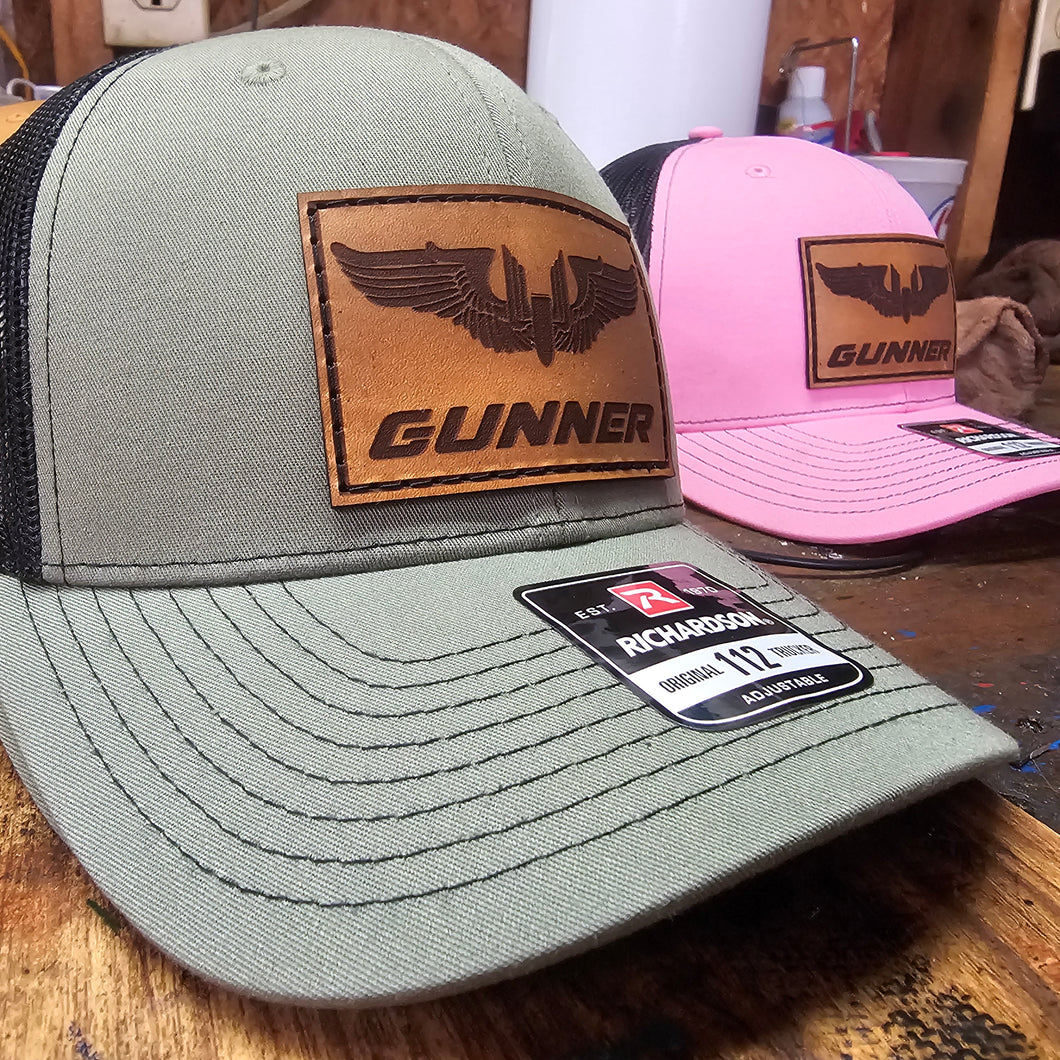 Gunner Wings Leather Patch hat - Loden/Black