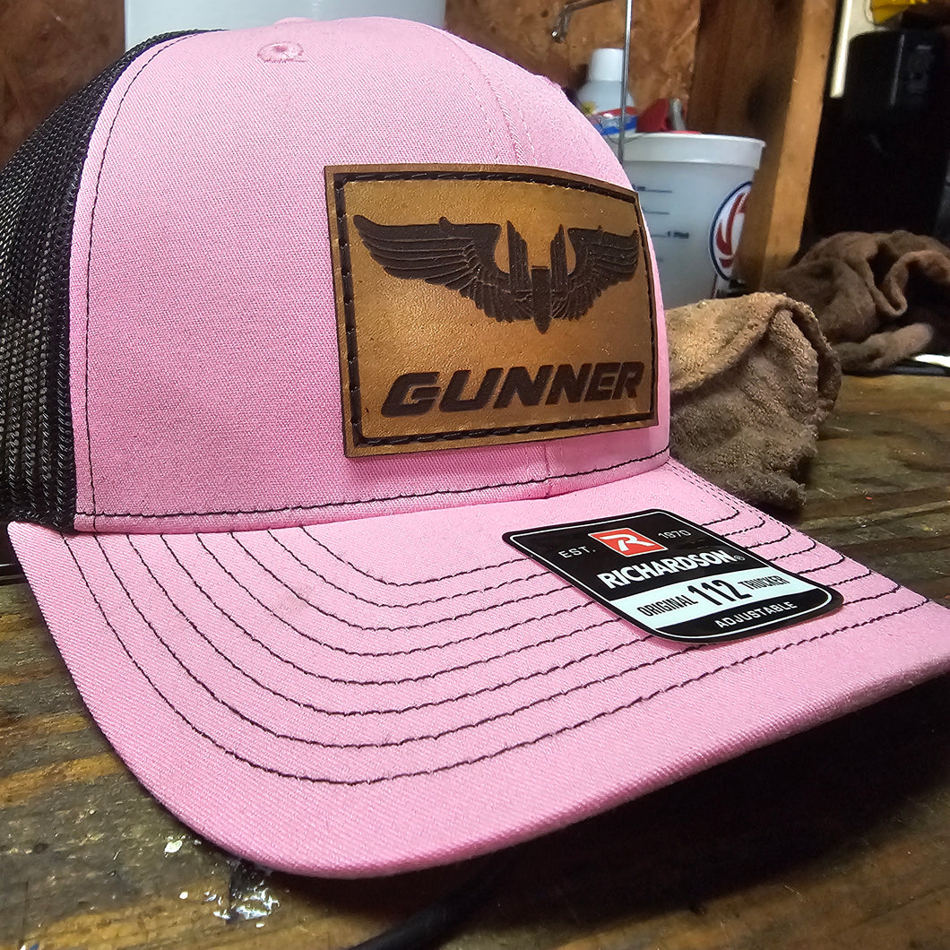 Gunner Wings Leather Patch hat - Pink