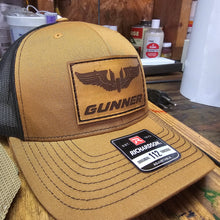 Load image into Gallery viewer, Gunner Wings Leather Patch hat - Carmel/Black
